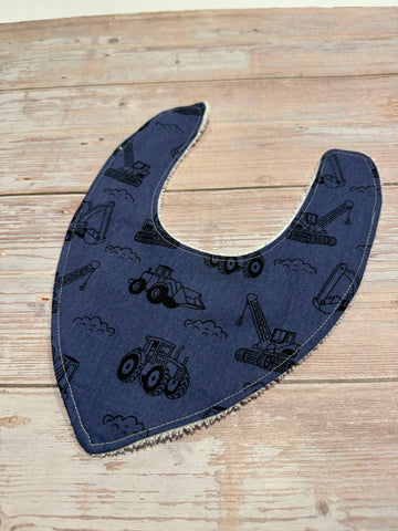 Baby Bib - Dribble Bib - Denim Diggers 2025 BBDD