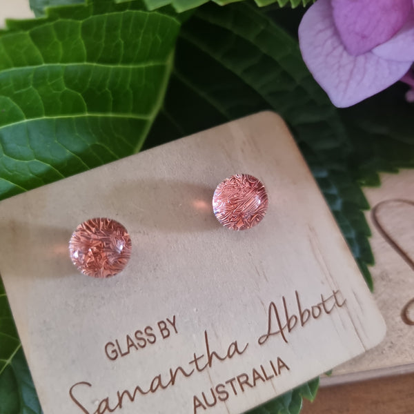 Earrings - Samantha Abbott Glass Studs - 62