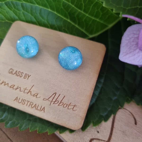 Earrings - Samantha Abbott Glass Studs - 72