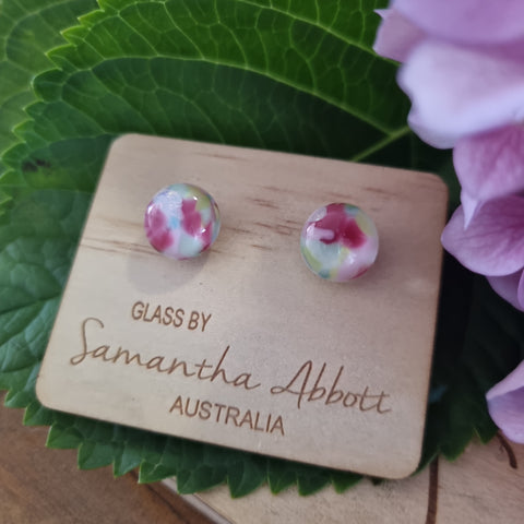 Earrings - Samantha Abbott Glass Studs - 59