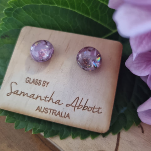 Earrings - Samantha Abbott Glass Studs - 3