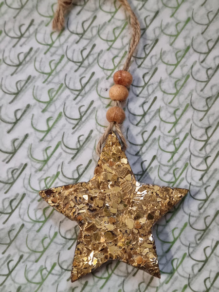 Decoration - Stars - Mango Wood  assorted DSW