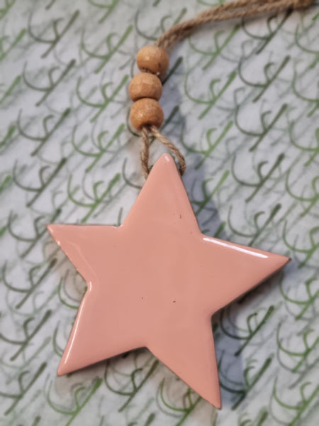 Decoration - Stars - Mango Wood  assorted DSW