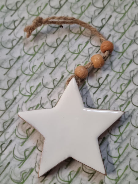 Decoration - Stars - Mango Wood  assorted DSW