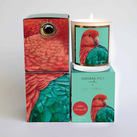 Candle - Aroma Pot - Australian artist soy candle - Native Honeysuckle APNH .