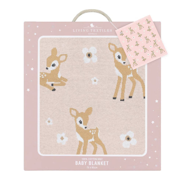 100% Cotton Knit Baby Blanket - Fawn 2025 CBF