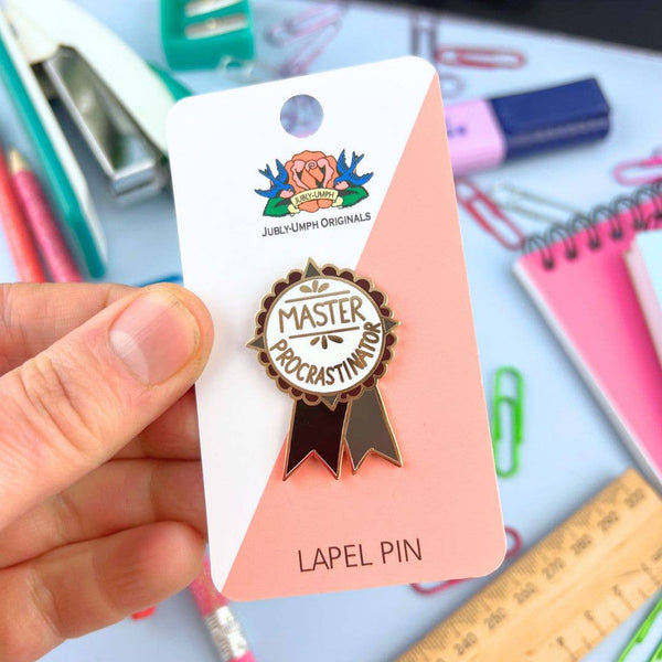 Jubly-Umph - Master Procrastinator Award Lapel Pin