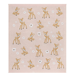 100% Cotton Knit Baby Blanket - Fawn 2025 CBF