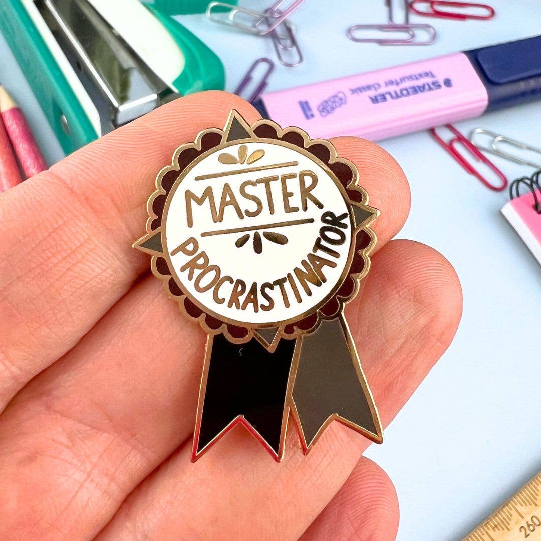 Jubly-Umph - Master Procrastinator Award Lapel Pin