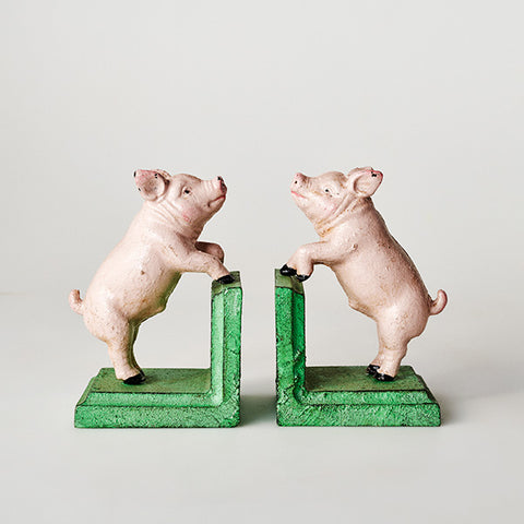 Bookends - Cast Iron - Pig BPC