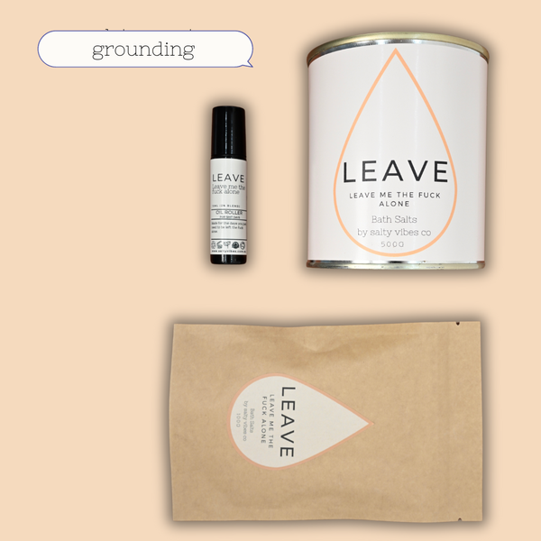 Salty Vibes - Leave - Calming Bath Salts with Cedarwood