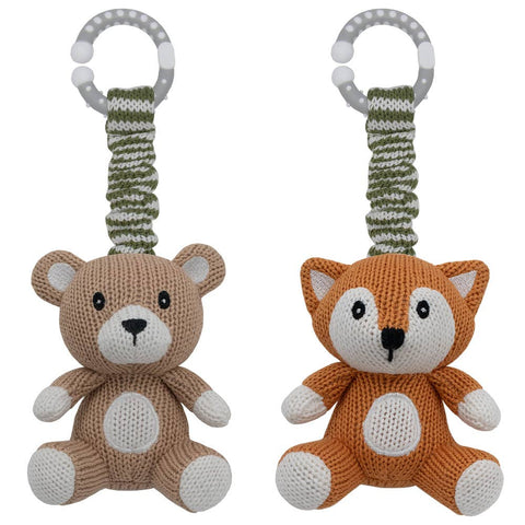 Stroller Toy 2pk - Bear & Fox 2025 DBF