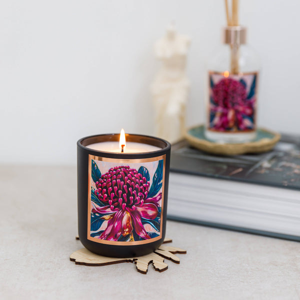 Candle - AROMA POT - Australian artist soy candle - Kakadu plum APKP .