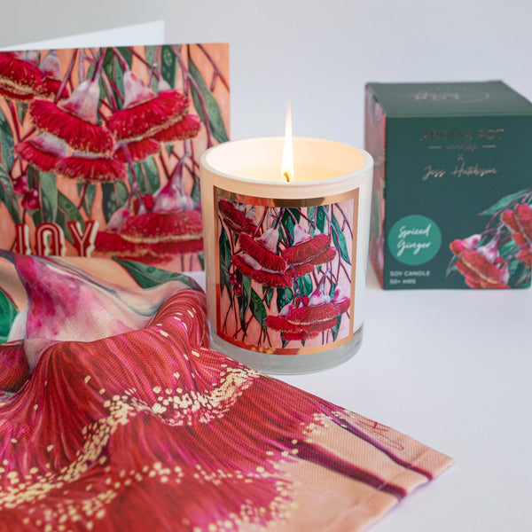 Candle - Aroma Pot - Australian artist soy candle - Spiced Ginger APSG .