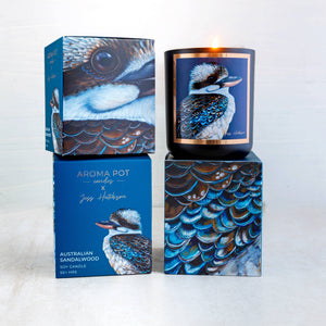 Candle - AROMA POT - Australian artist soy candle - Australian Sandalwood APAS .