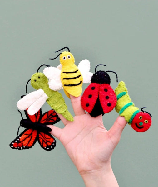 Felt Finger Puppets -  Insects & Bugs FBB 💜