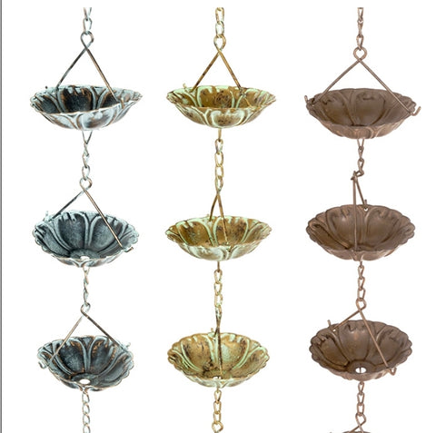 Rain Chain - water lily assorted RCW