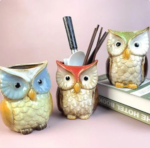 Owl Vase - assorted OVC