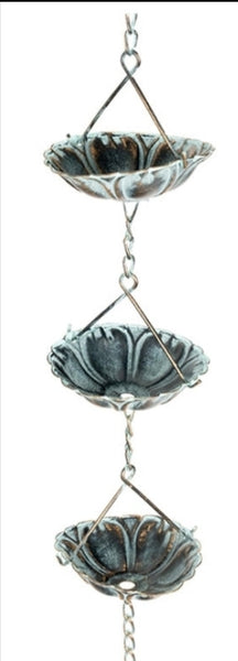 Rain Chain - water lily assorted RCW