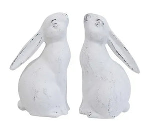 Bookends - Cast Iron Rabbits LBR