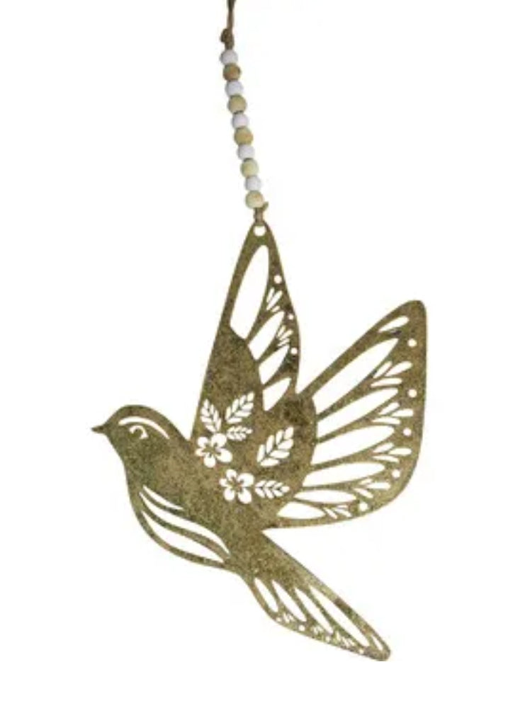 Decoration - Metal Bird Gold MBG