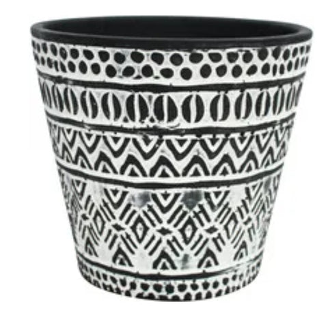 Planter - Tribal Black and White PTB