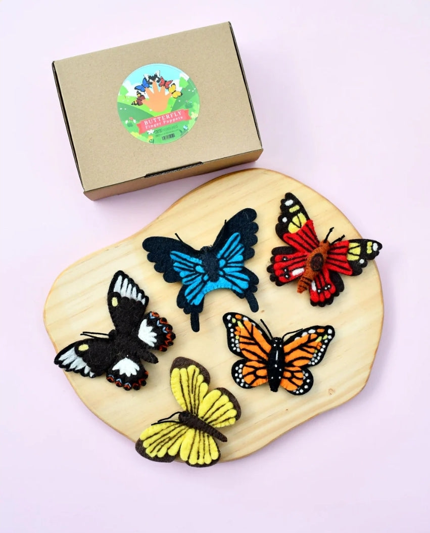 Felt Finger Puppets - Butterflies FB5