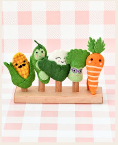 Felt Finger Puppets - Vegetables FVG