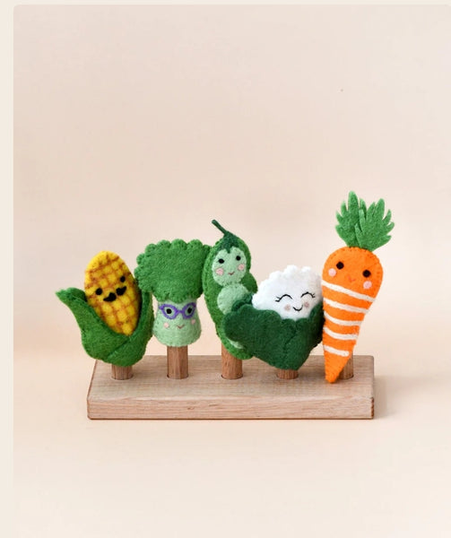 Felt Finger Puppets - Vegetables FVG