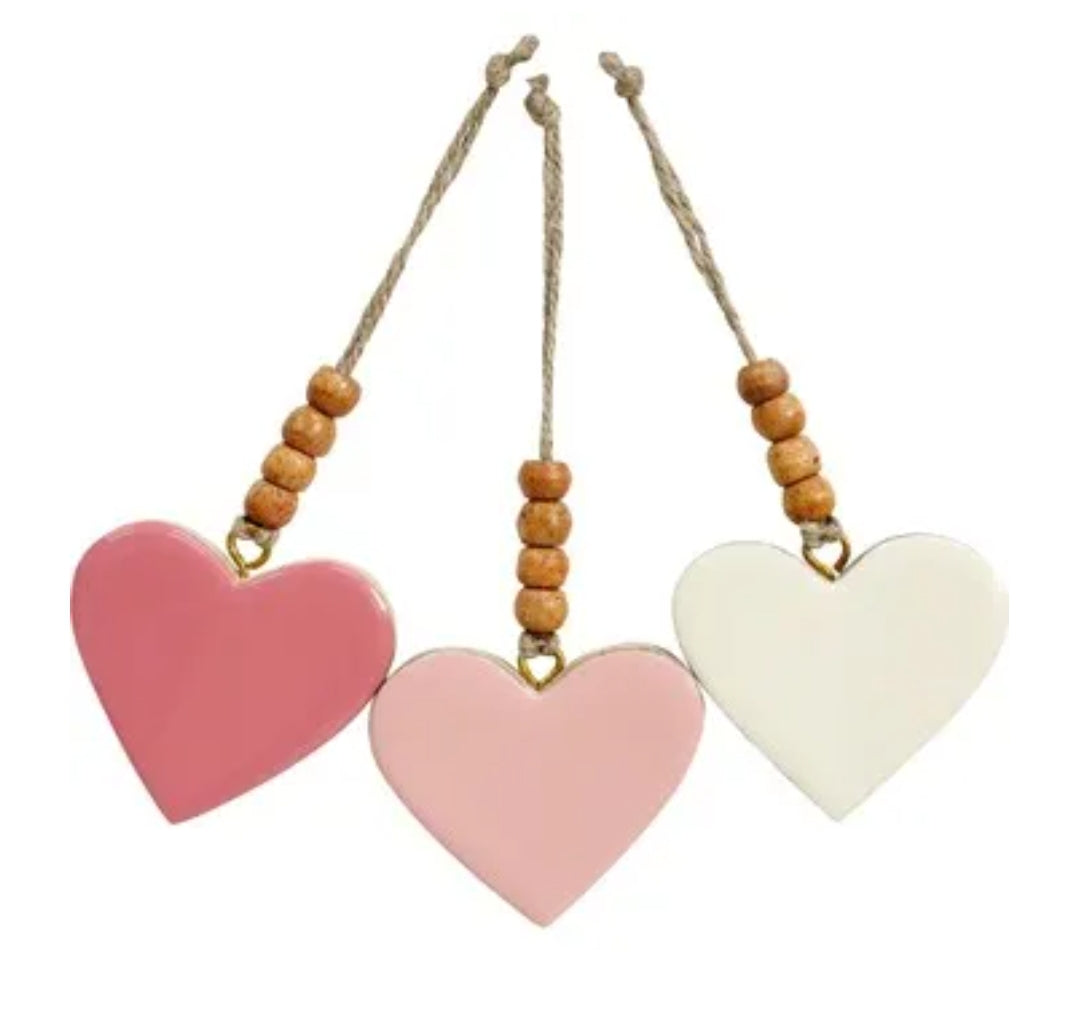 Hearts - Mango Wood Medium assorted HMWL