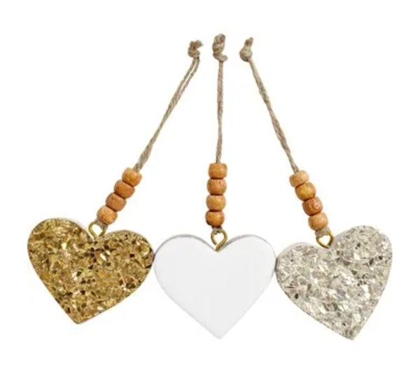 Hearts - Mango Wood Medium assorted HMWL