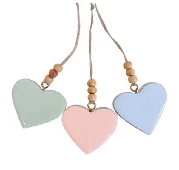 Hearts - Mango Wood Medium assorted HMWL