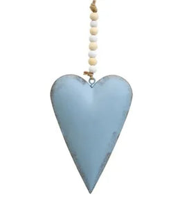 Decoration - metal heart Blue MHB