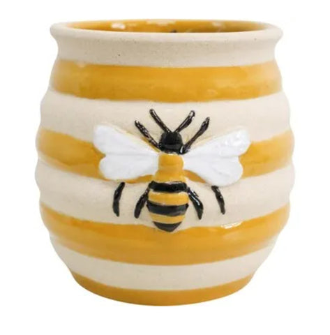 Pot - Bee hive pot yellow PHY