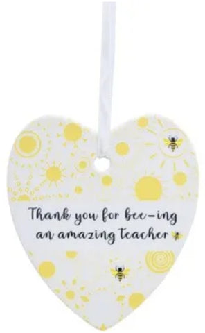 Ceramic tag  - Bee Teacher CBT