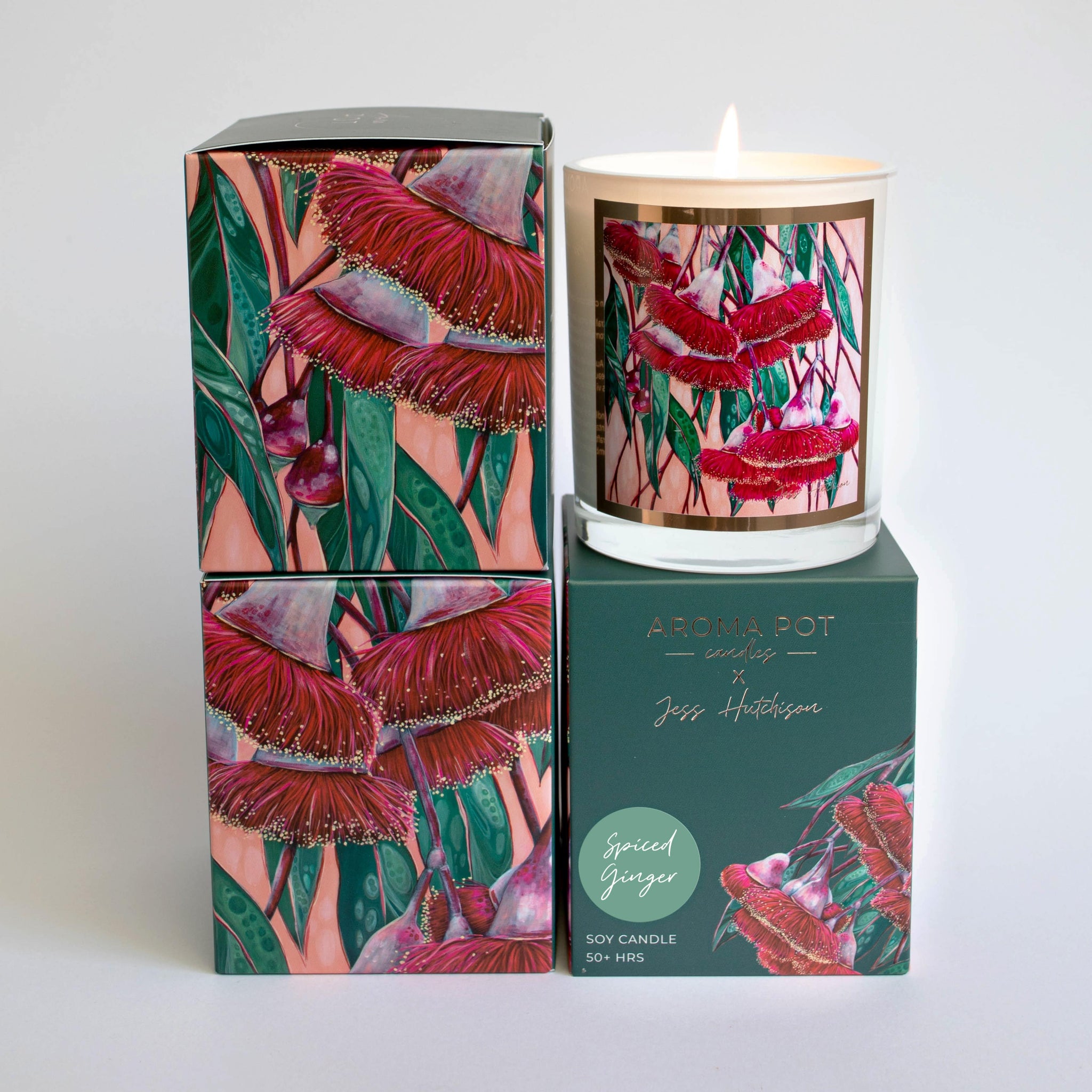 Candle - Aroma Pot - Australian artist soy candle - Spiced Ginger APSG .