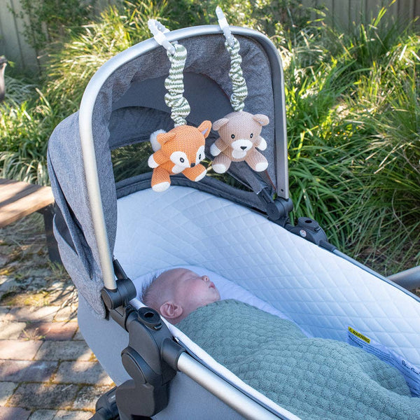 Stroller Toy 2pk - Bear & Fox 2025 DBF