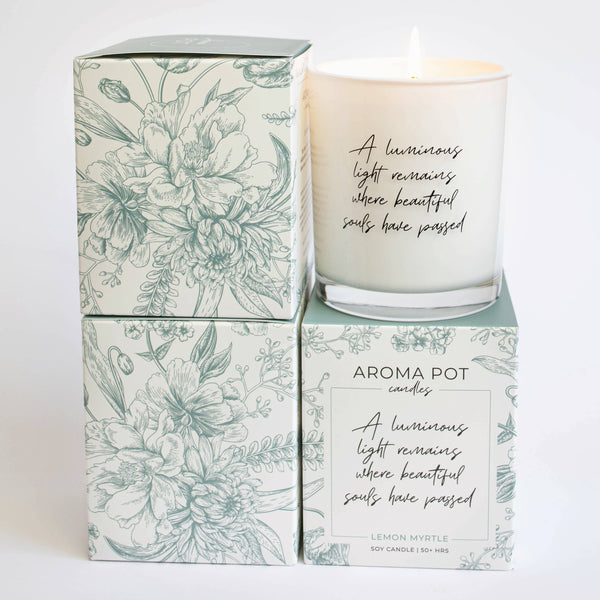 Candle - Aroma Pot - sympathy memorial candle assorted APSC