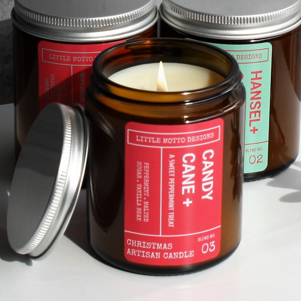 Candle - CHRISTMAS | 3 FRAGRANCES Artisan Soy Candle Jar