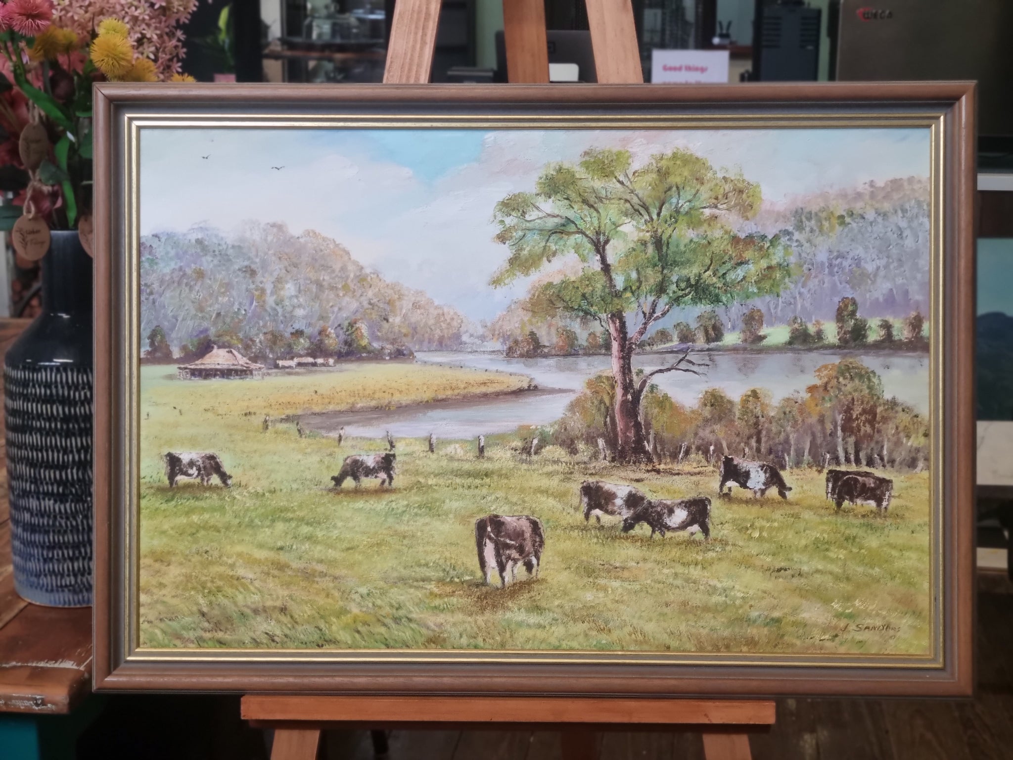 Vintage Painting - Rural Scenery