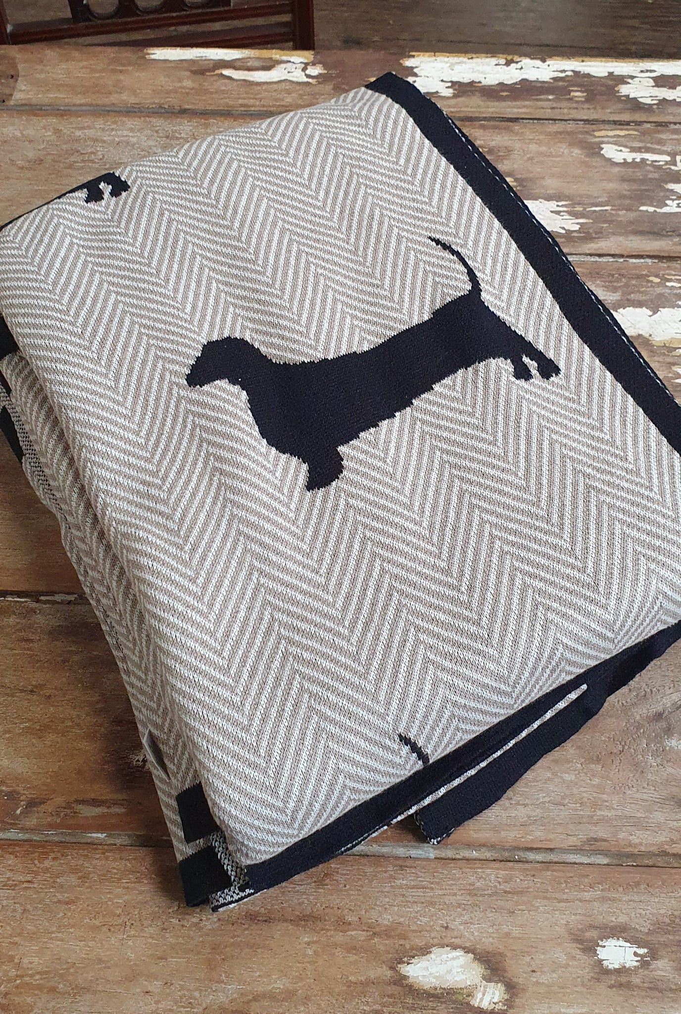 Cotton Throw Rug - Dachshund +