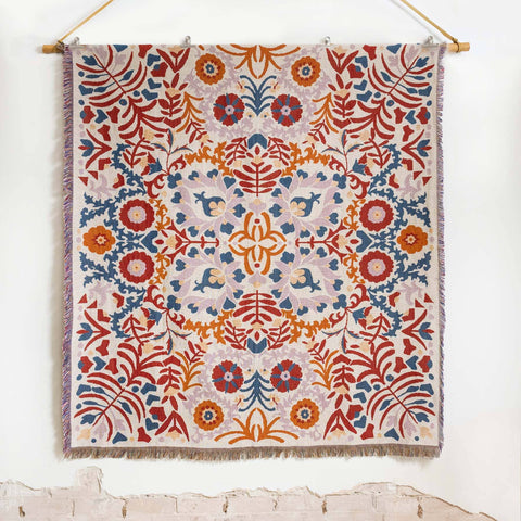 Hendeer Woven Picnic Rug/Throw 'A Day In The Life' HWDL