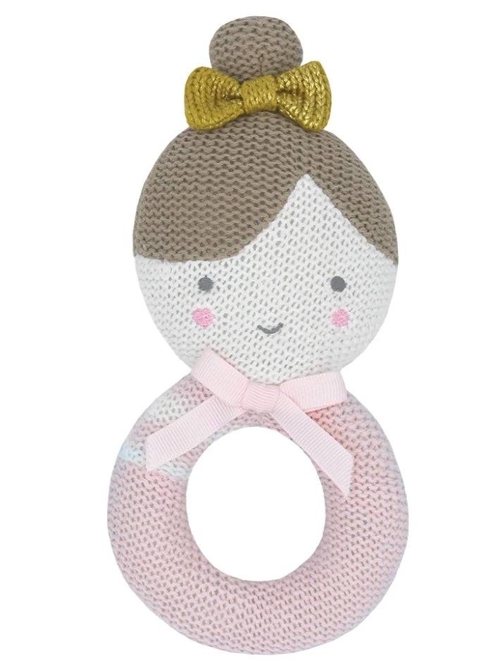 Knitted rattle Sophia the Ballerina 2025  KRSB