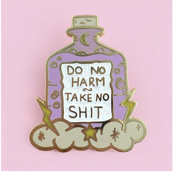 Jubly-Umph Lapel Pin - Do no harm, take no shit JTNS ○