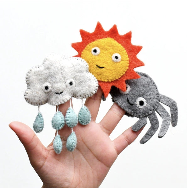 Felt Finger Puppets - Itsy Bitsy Spider FPS