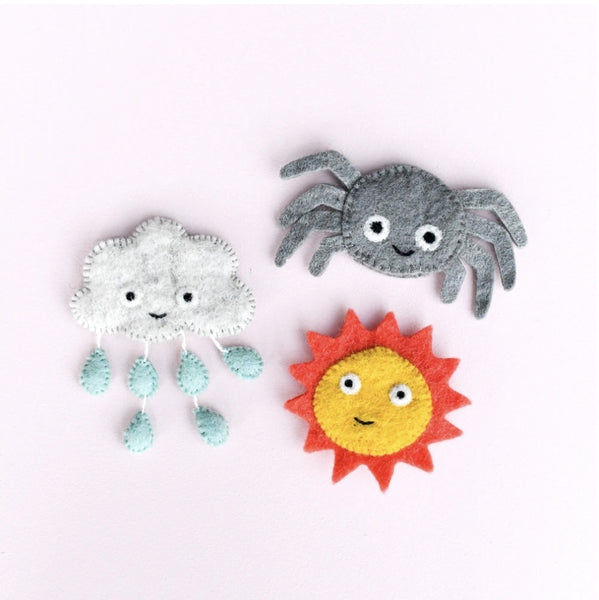 Felt Finger Puppets - Itsy Bitsy Spider FPS