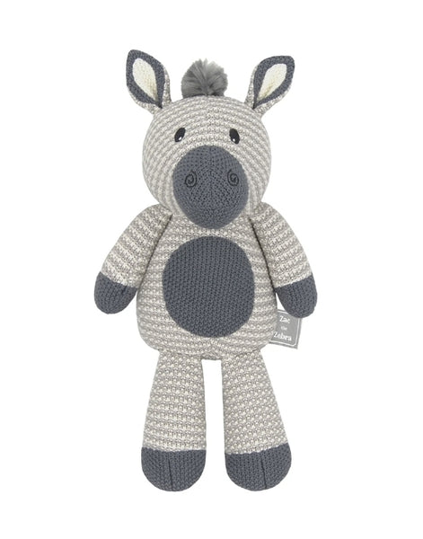 Knitted Zac the Zebra Toy 2025 KZZT