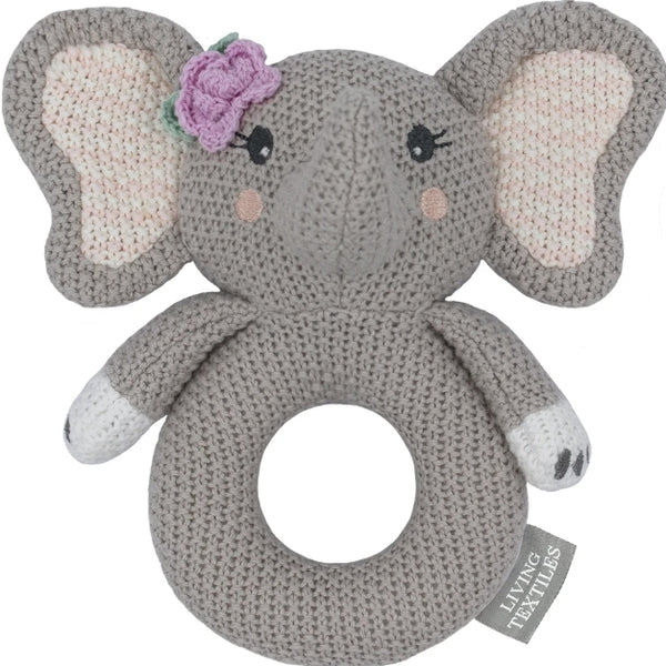 Knitted rattle Ella the Elephant 2025 KREE