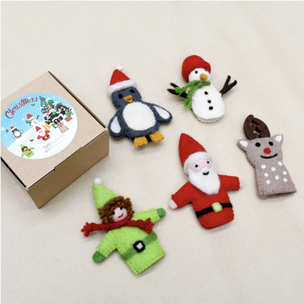 Felt Finger Puppets - Santa Set FPS 💜