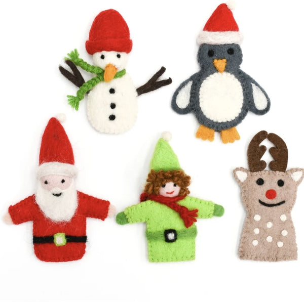 Felt Finger Puppets - Santa Set FPS 💜